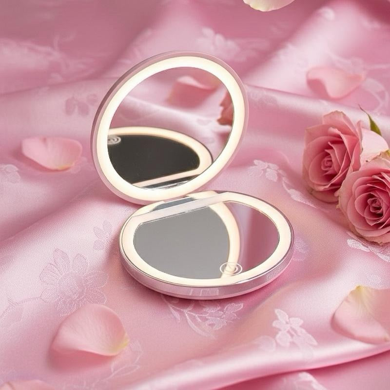 Leyny Empire Led Compact Mirror- Portable Light-Up Beauty Mirror