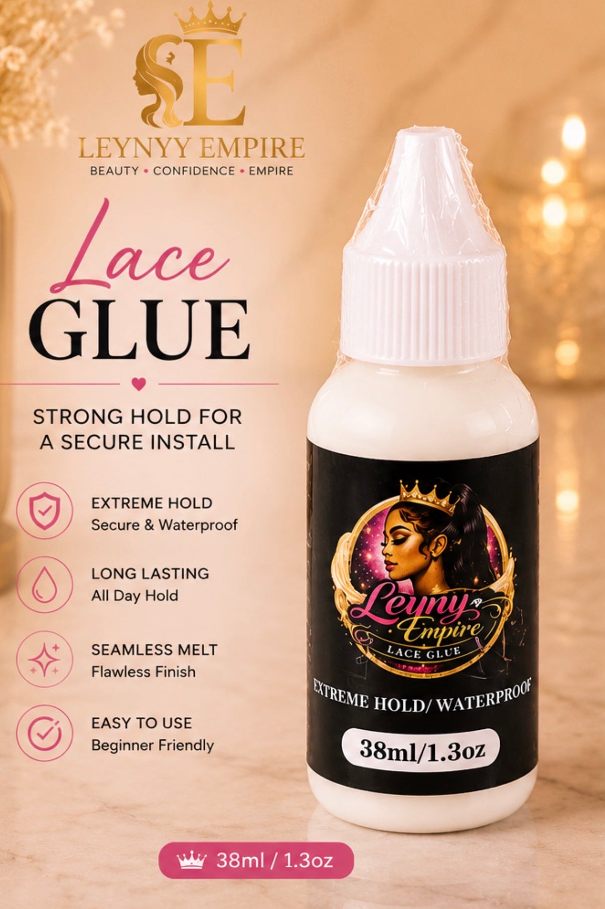 👑 Leyny Empire Lace Glue & Remover Duo