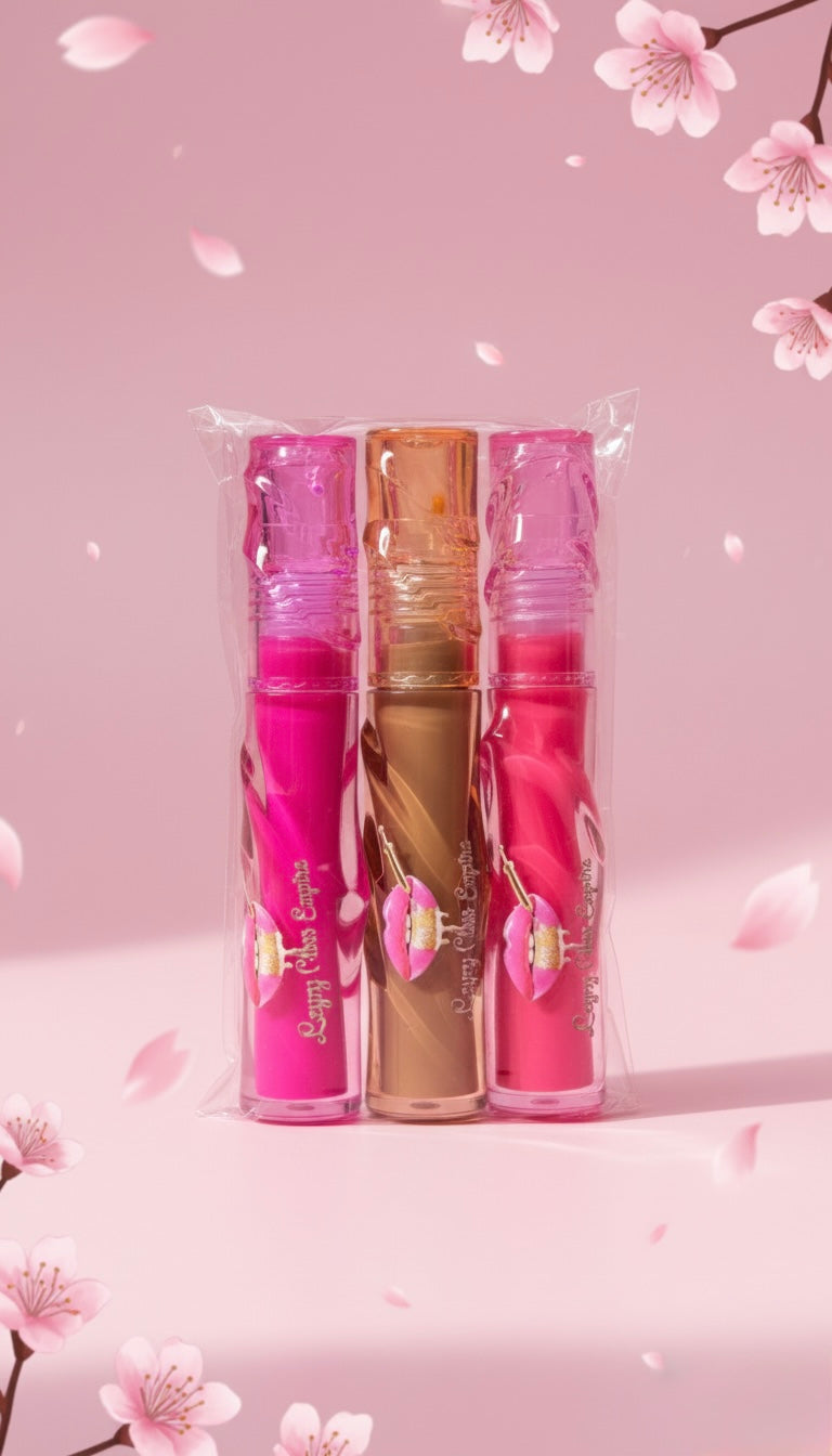 Leyny Empire Cherry Glow Lip Gloss Trio