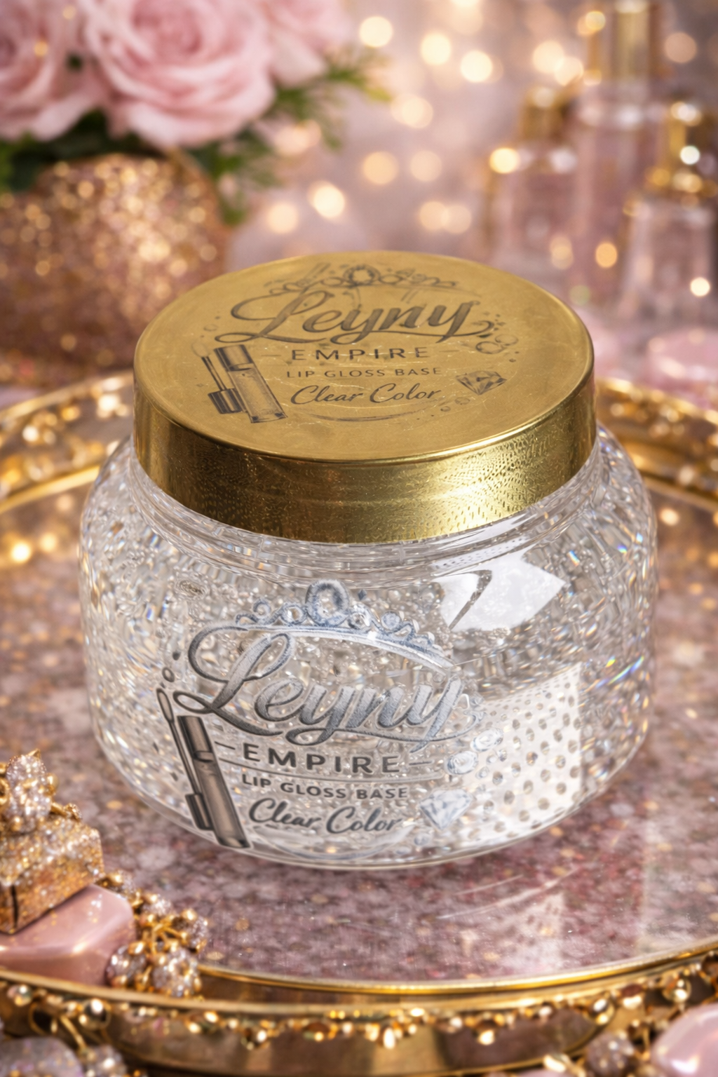 Lenny Empire Lip Gloss Base - (8 oz) + 3 FREE Filling Syringes